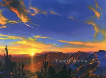 山 Painting - yxf0097h 印象派 厚塗り 厚い絵の具 山の風景